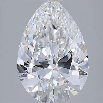 2.98ct Pear Lab Grown Diamond (Colour E, Clarity VVS1, IGI Certified)