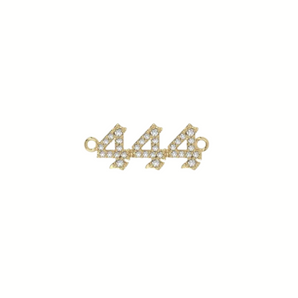 444 Angel Number Pave Necklace