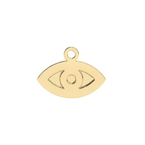 Evil Eye Charm | 10k Yellow Gold