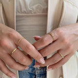 gold chain ring
