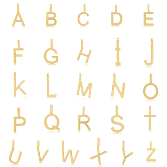 gold initial necklaces