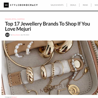 STYLE DEMOCRACY: Top 17 Jewellery Brands To Shop If You Love Mejuri