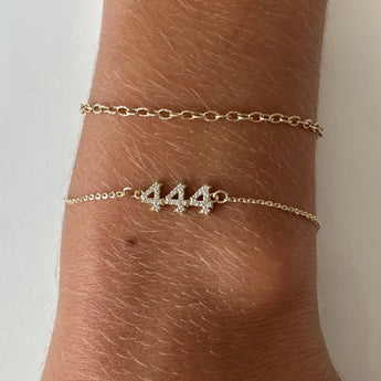 Angel Number Pave Bracelets