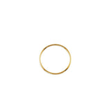 yellow gold medium hoops