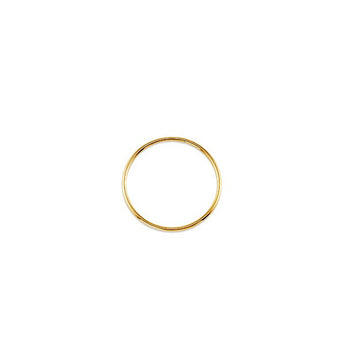 yellow gold medium hoops