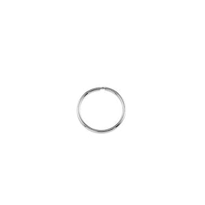 Small Dainty Hoops | White Gold