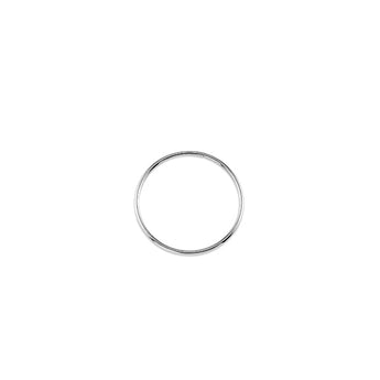 white gold medium thin hoops