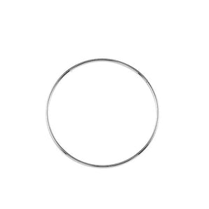 XL Dainty Hoops | 10k White Gold