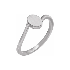 Bypass Engravable Signet Ring