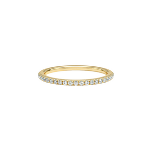 Dainty Round Half Eternity Ring