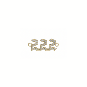 222 Angel Number Pave Necklace
