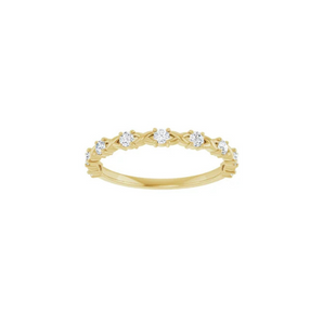 Station Flower Diamond Eternity Ring