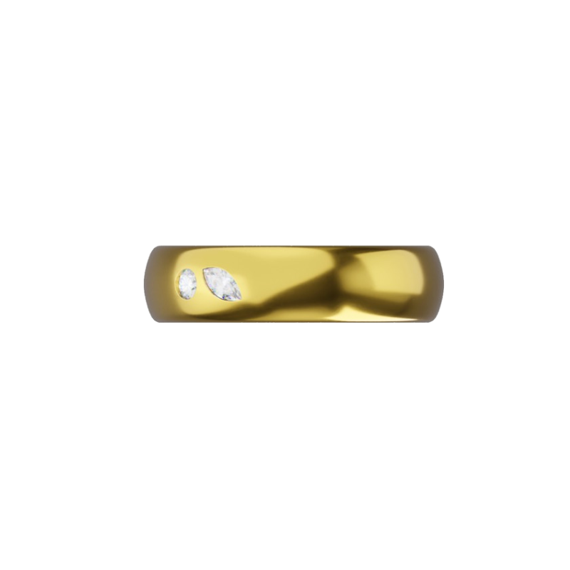Bold Wave Embedded Diamond Ring | Wedding Ring – Dainty Diamond
