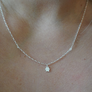 Paw Charm Necklace | Sterling Silver