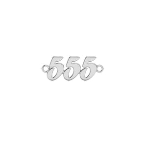 555 Silver Angel Number Bracelet
