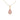 Pink Pear Diamond Pendant Necklace
