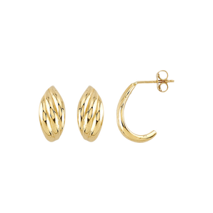 Textured Shell Stud Earrings
