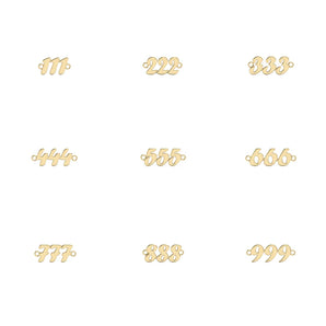 Angel Number Necklace | Gold