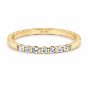 Bar Half Round Eternity Ring
