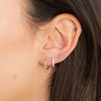 mini dainty gold hoops