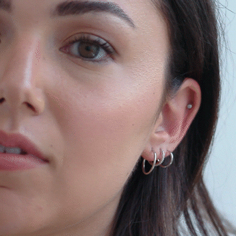 small dainty hoops