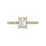1 carat emerald engagement ring