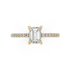The Signature Pave Hidden Halo | Emerald