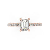 1 carat emerald engagement ring
