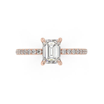 1 carat emerald engagement ring