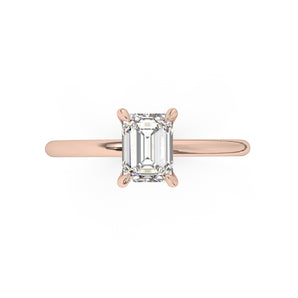 Classic Emerald Cut Solitaire Engagement Ring