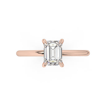 1 carat emerald engagement ring