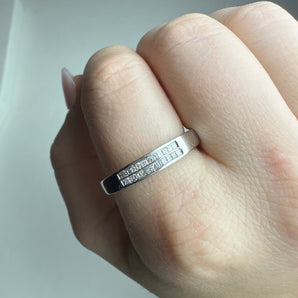 Double Row Channel Set Half Eternity Ring