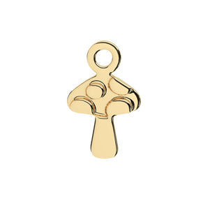 Mushroom Charm | 10k Yellow Gold
