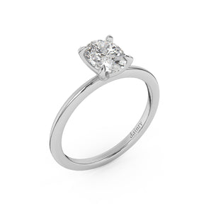 Classic Oval Cut Solitaire Engagement Ring