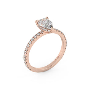 The Signature Pave Hidden Halo | Pear