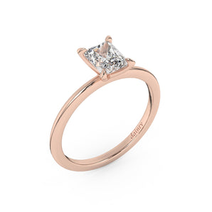 Classic Radiant Cut Solitaire Engagement Ring