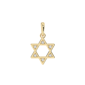 Mini Magen David Diamond Pendant Necklace