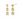Three Stone Drop Earrings