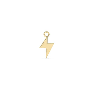 Lightning Bolt Charm | 10k Yellow Gold