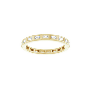 Bezel Set Baguette Diamond Ring