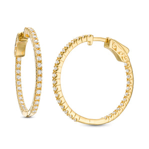 Large CZ Hoops