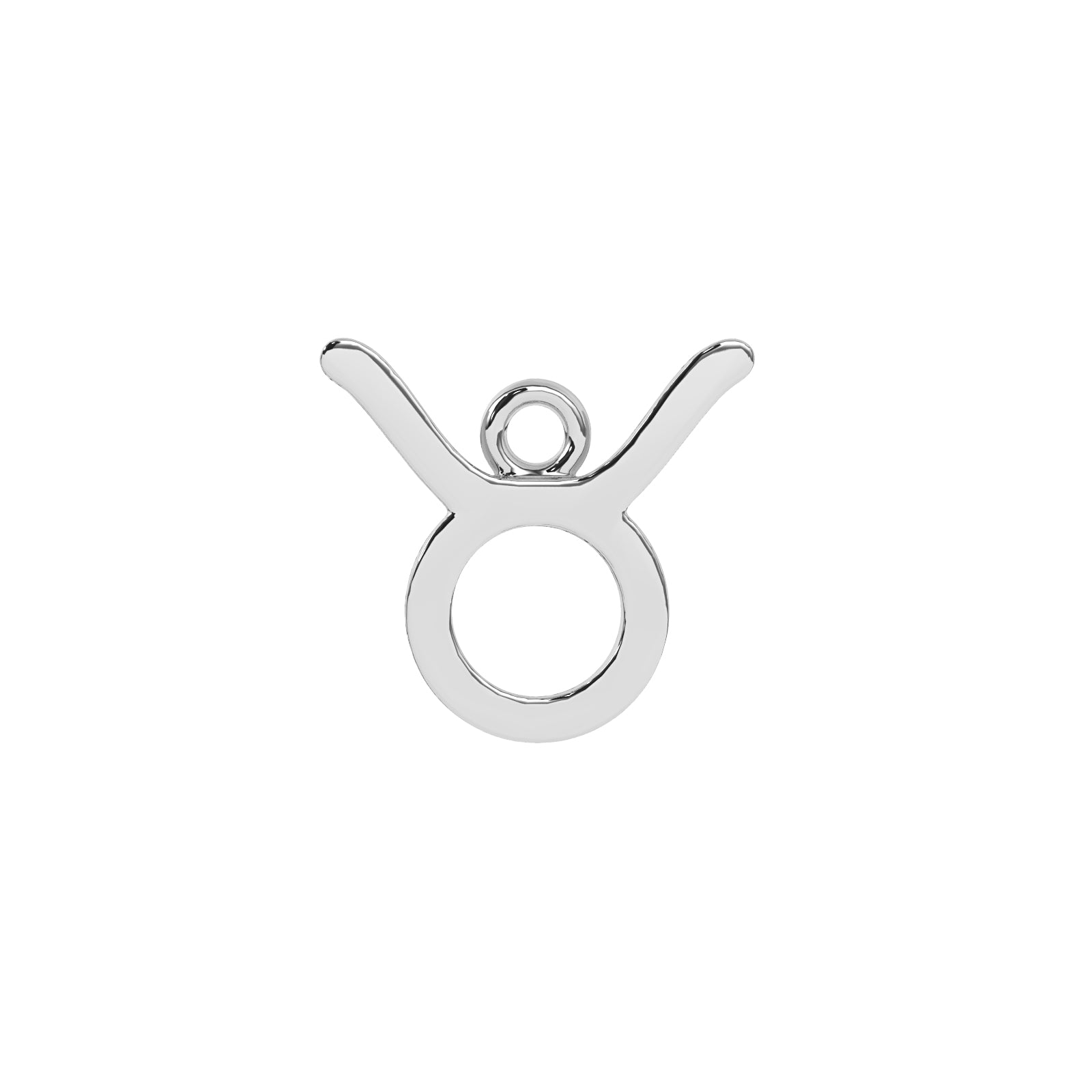 Taurus Charm Taurus Zodiac Charm | Sterling Silver – Dainty Diamond