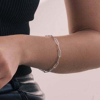 sterling silver anchor bracelet