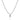 Bezel Set CZ Silver Ball Necklace