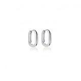 oval huggies silver