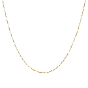 yellow gold rolo chain