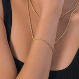 gold plated rope bracelet