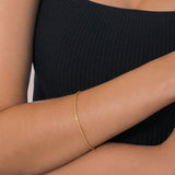 gold plated rope bracelet