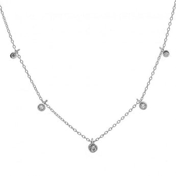 sterling silver drop necklace