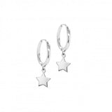 sterling silver star huggies